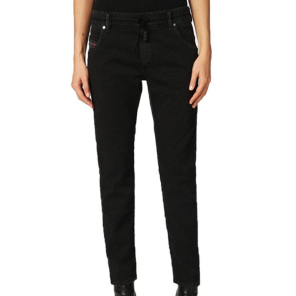 Diesel black denim joggjeans